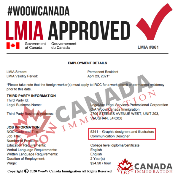 Buy A Real LMIA Certificate