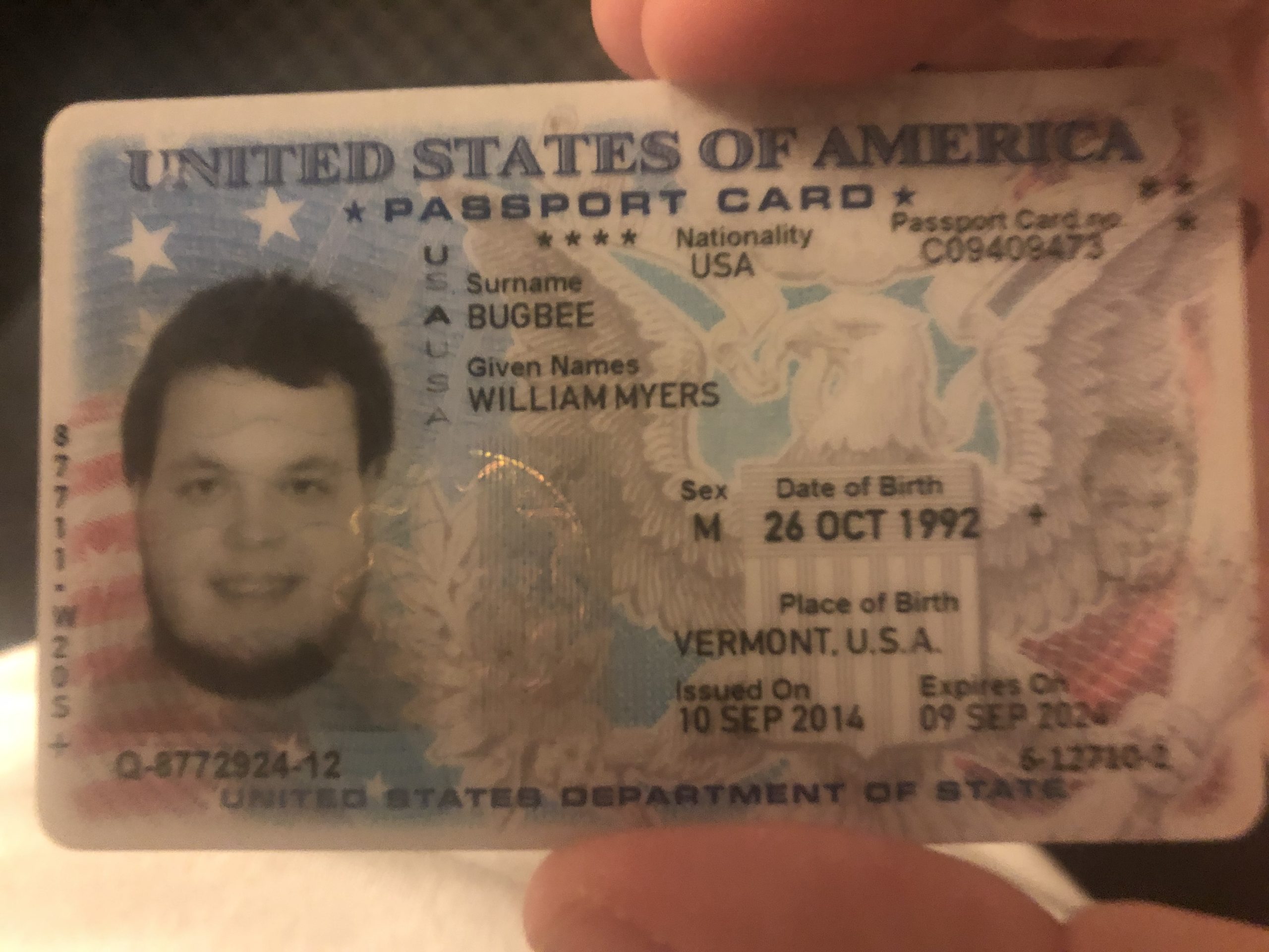 United States Passport Card