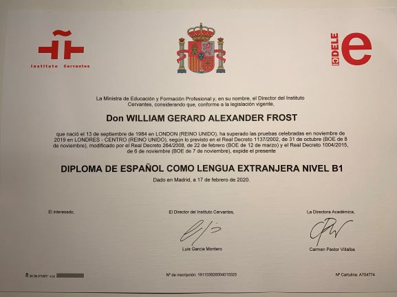 Real DELE Certificate
