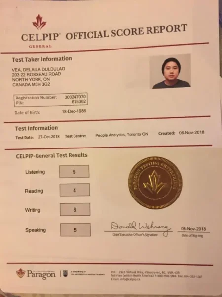 Buy Real CELPIP Certificate