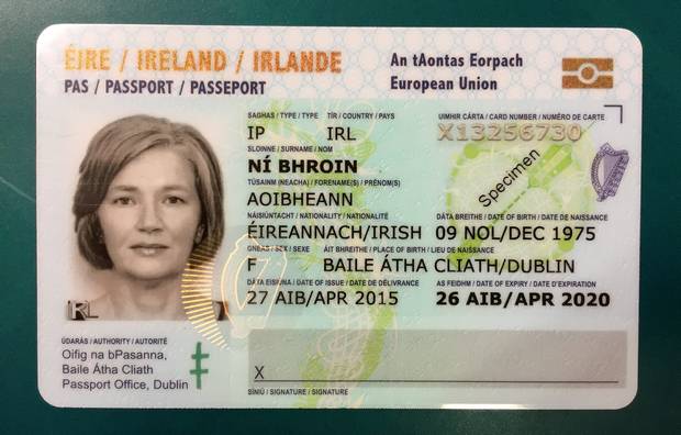 Irish Passport Card